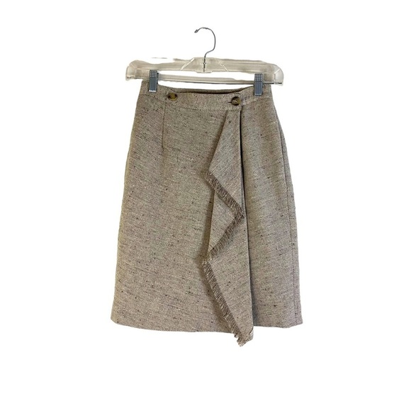 Liz Claiborne Dresses & Skirts - Liz Clairborne Wrap Tweed Wool Skirt Size Petite 2
